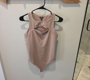 Express Tan Sleeveless Bodysuit